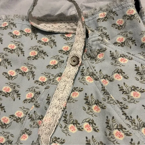 POL Cottage Floral Overalls Jumpsuit